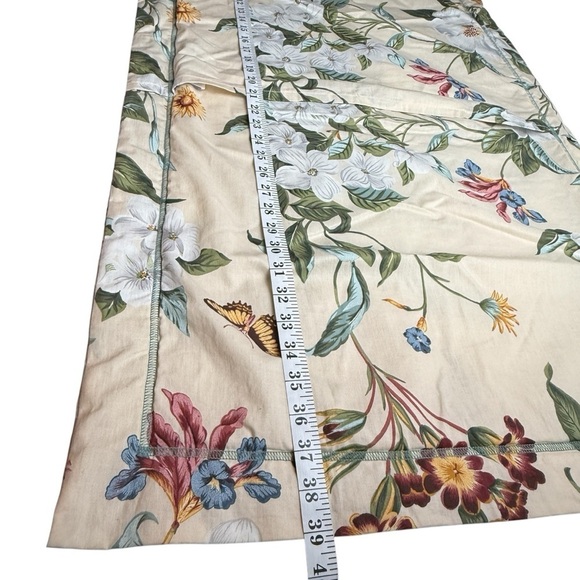 1 Crown Crafts Williamsburg Garden Images King Pillow Sham USA Made Beige Floral - Picture 6 of 8